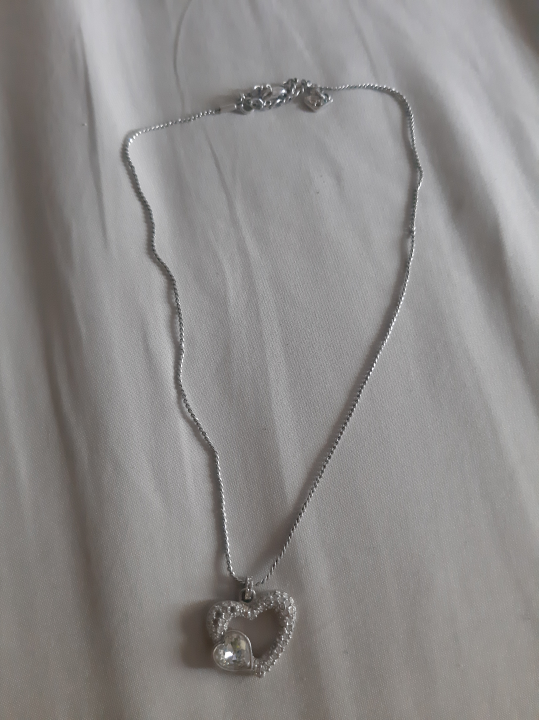 Swarovski Silver Heart Pendant Necklace