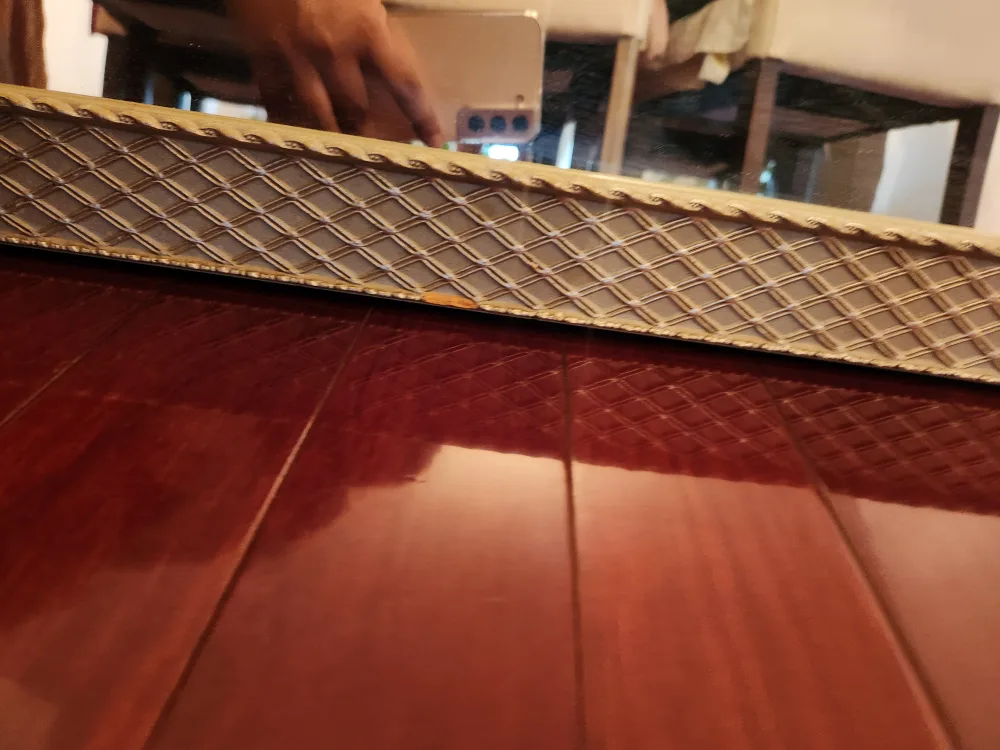 Patterned Framed Mirror 31" x 38" 🇨🇦 image indicator(4)