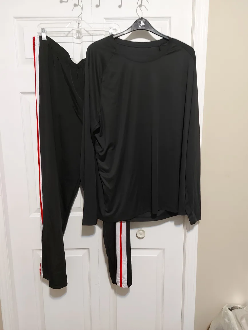 Athletic Works Black Tracksuit - Size 3XL thumbnail