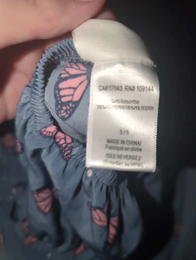 butterfly romper style dress size 5. image indicator(3)
