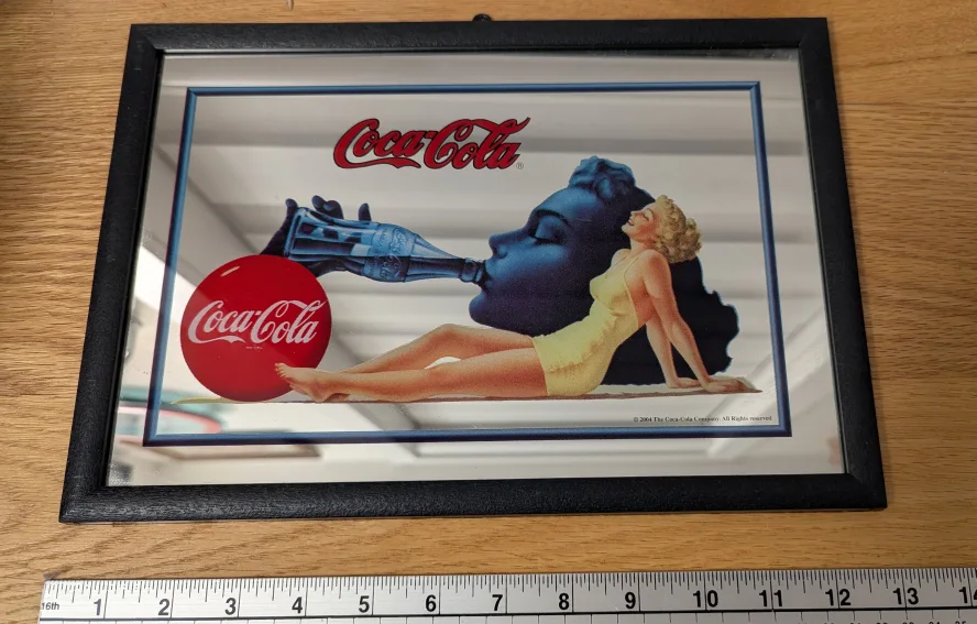 Coca-Cola Blond Girl Mirror, 2004 🇨🇦 thumbnail