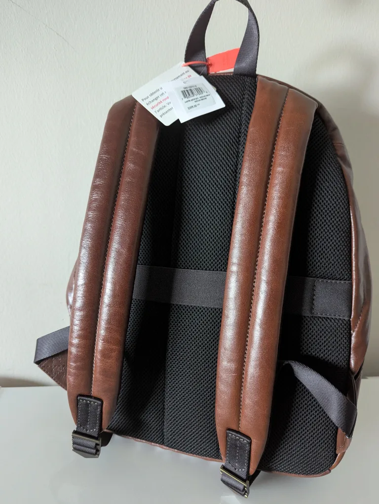 Fossil Brown Leather Backpack - New with Tags image indicator(4)