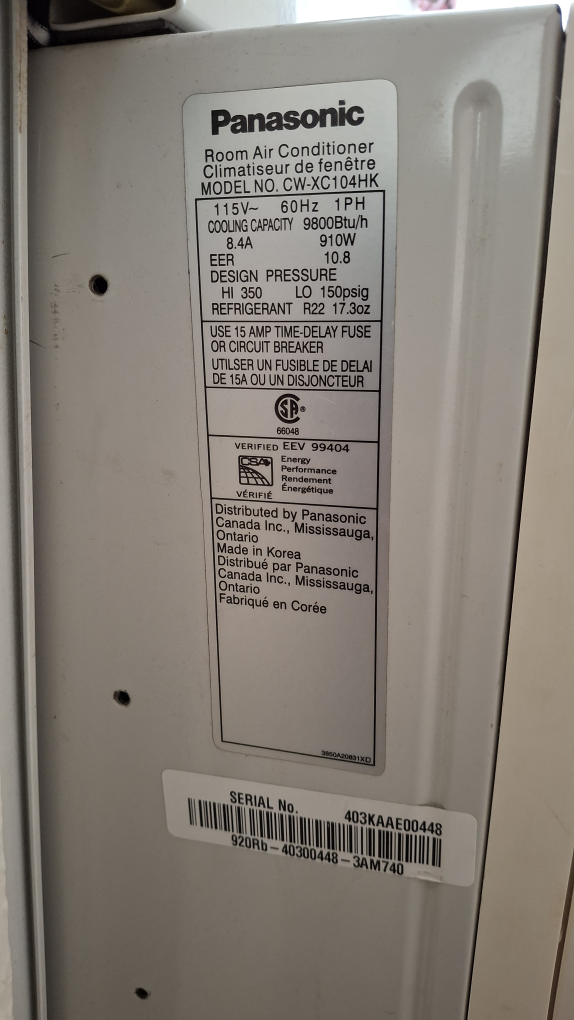 Panasonic Room Air Conditioner CW-XC104HK - photo 2