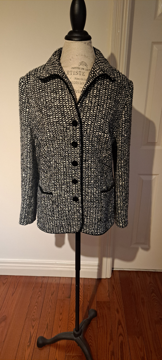 Black & White Tweed Blazer - photo 3