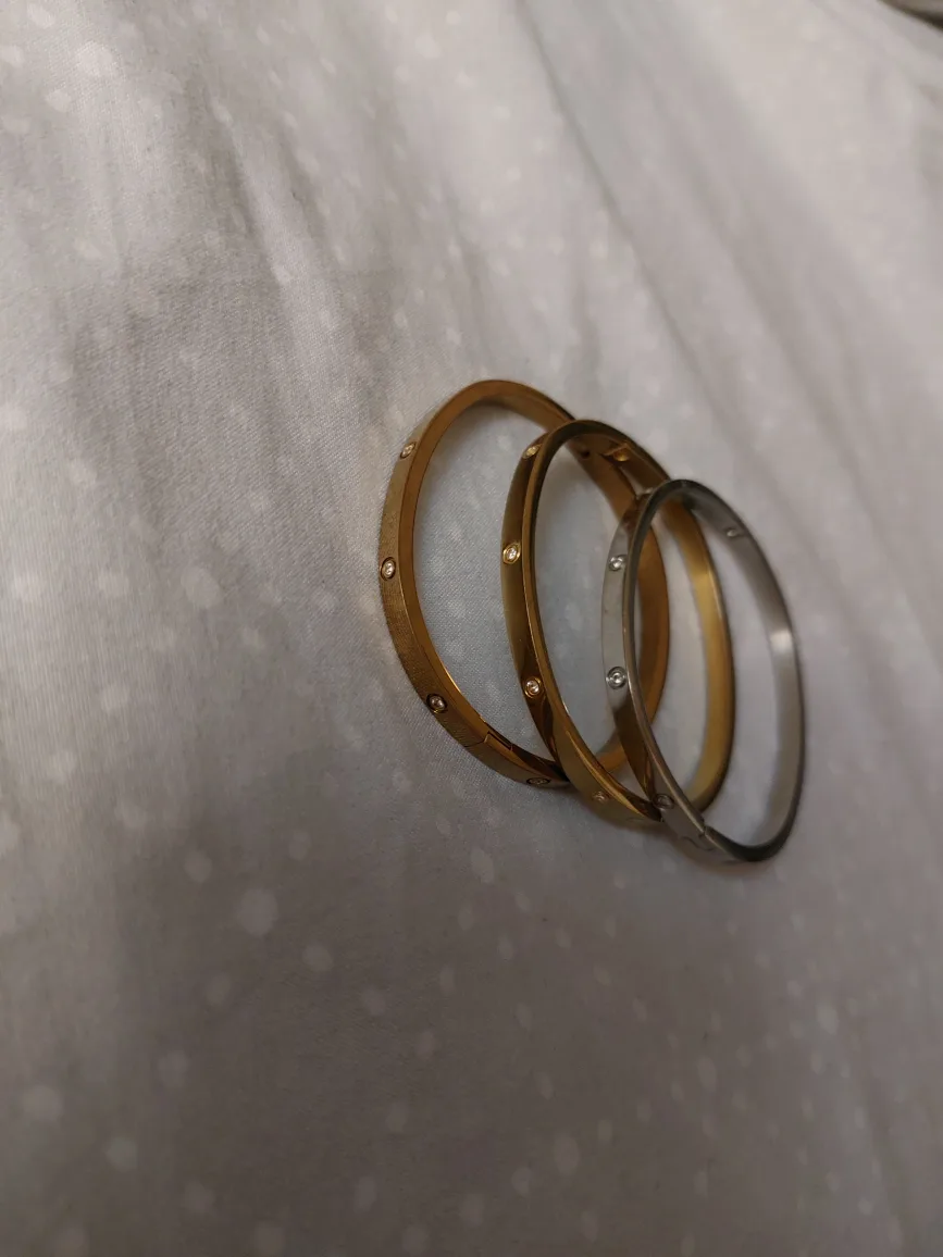 Bangle Bracelets - Gold & Silver Tone image indicator(2)