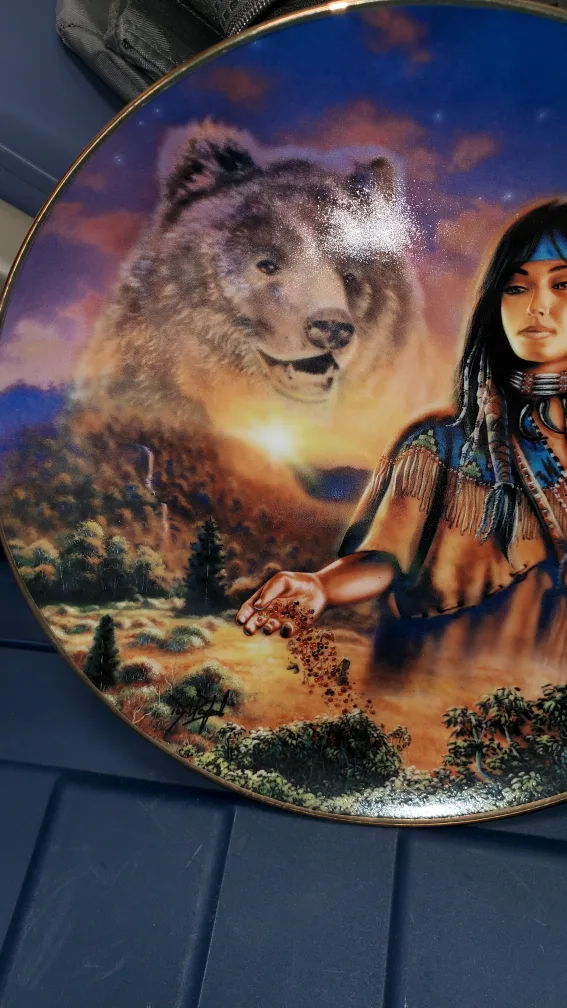 Royal Doulton Maiden of the Mystical Bear Plate thumbnail