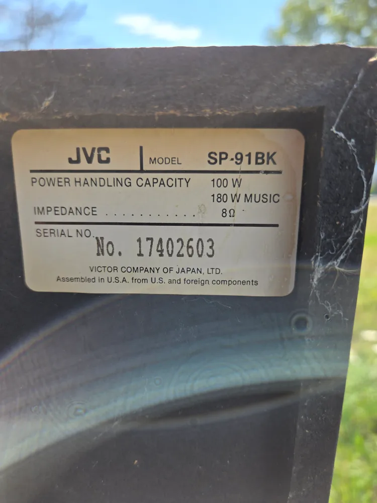 JVC SP-91BK Speakers - Pair image indicator(4)