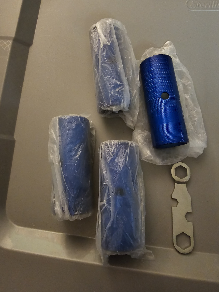 Blue BMX Bike Pegs Set