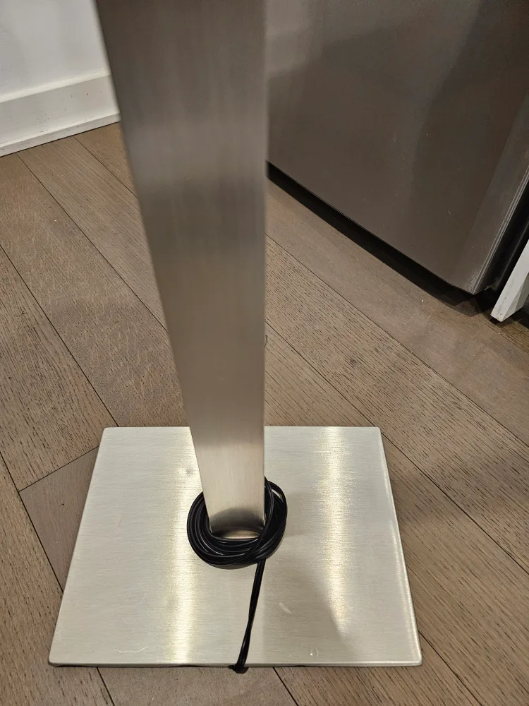 Silver Metal Floor Lamp IKEA Tomelilla image indicator(2)