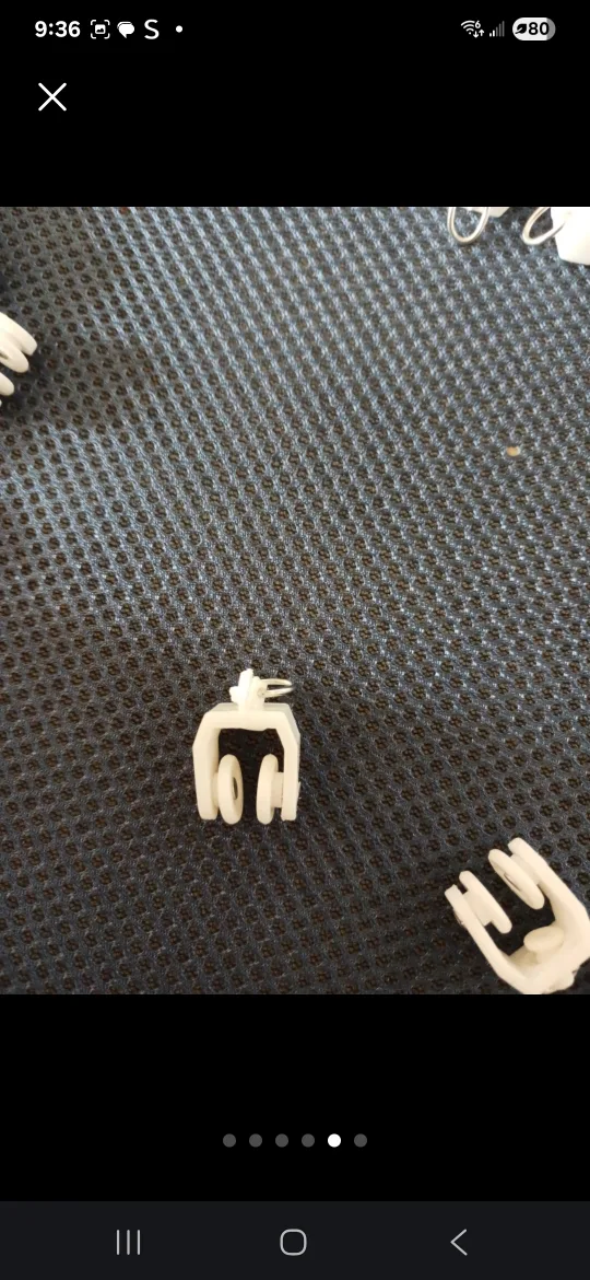 Curtain Track Roller Runners - White 50 pcs image indicator(5)