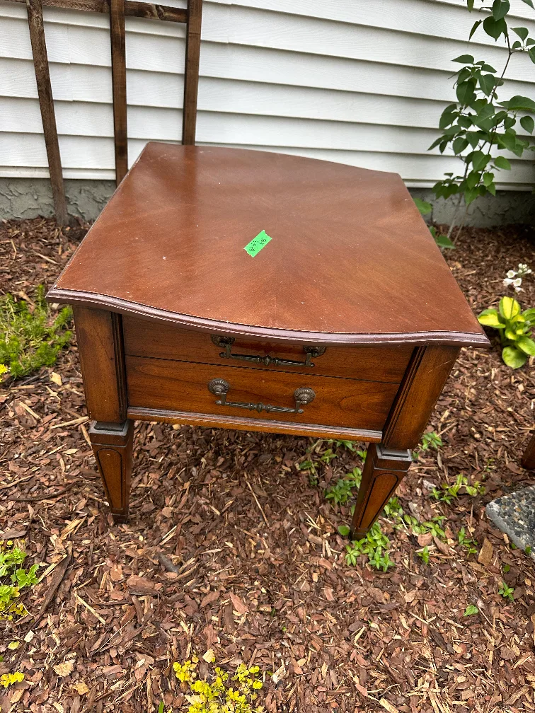 Vintage Brown Wood Coffee & End Tables image indicator(5)