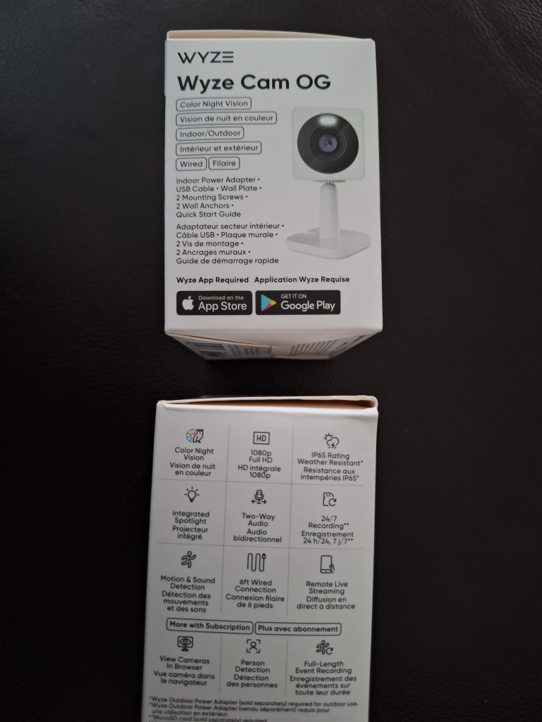 Set of  Two  Wyze Cam OG Indoor/Outdoor Security Camera - photo 2