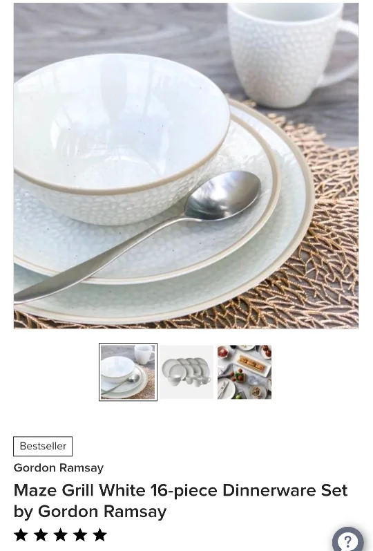 Royal Doulton Gordon Ramsay Maze Grill 16-Piece Dinnerware Set thumbnail