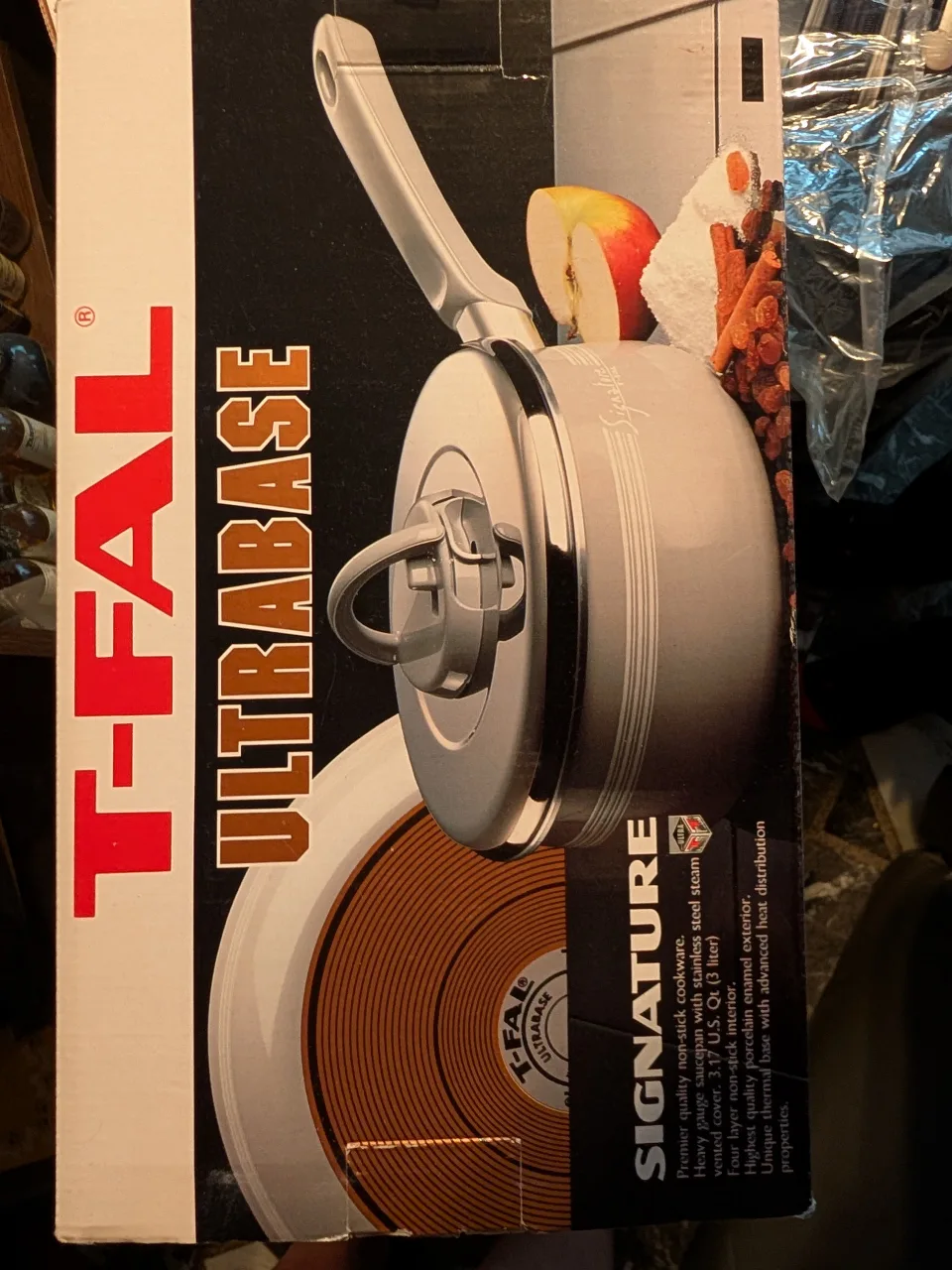 Brand New T-Fal Ultrabase Signature Saucepan 3.17 Qt thumbnail