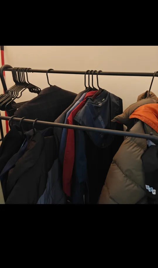 Like New- UDEAR Black Double Rod Garment Rack image indicator(4)