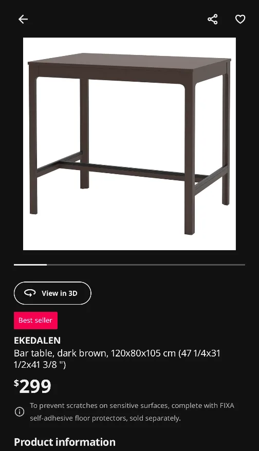 Moving sale - Ikea White Bar Table with 4 Chairs image indicator(3)