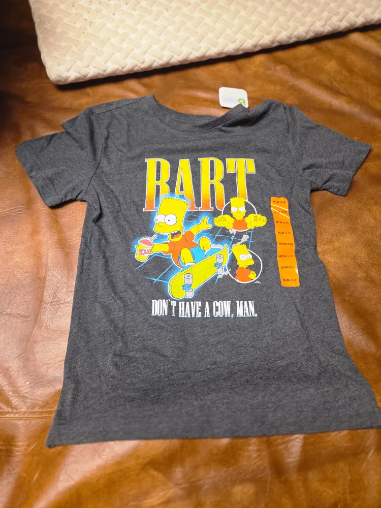 Simpsons Bart T-Shirt - Size M (7-8) thumbnail