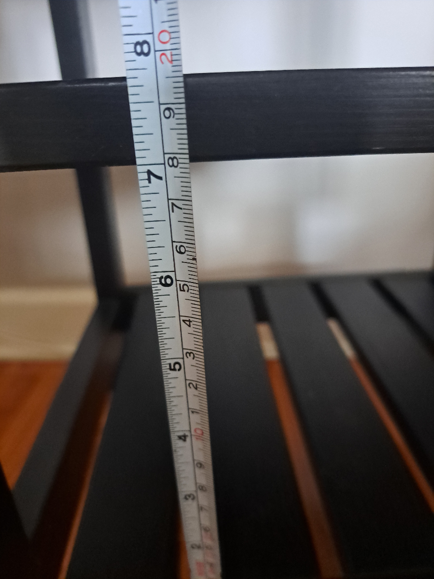 Black Wooden Shelf Unit - 33" Height - photo 4