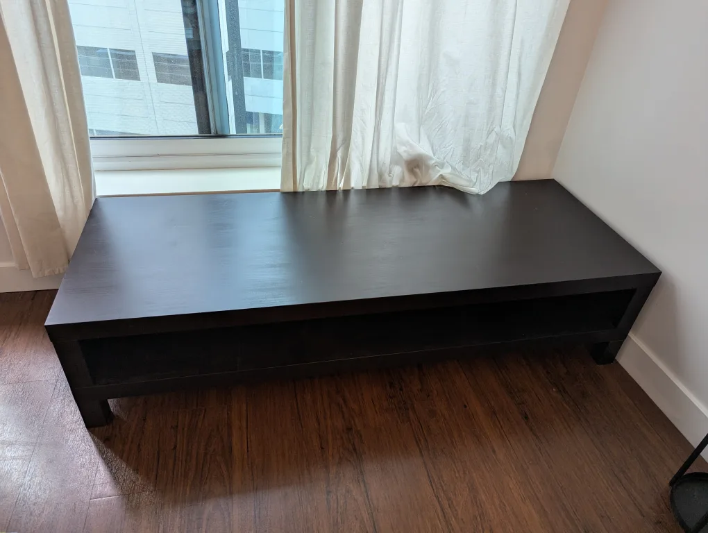 IKEA Lack TV Bench - Black-Brown image indicator(3)