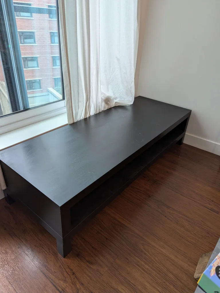 IKEA Lack TV Bench - Black-Brown image indicator(4)