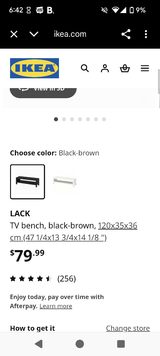 IKEA Lack TV Bench - Black-Brown - photo 2