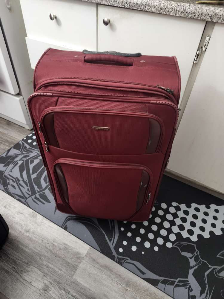 Polo Club Burgundy Suitcase