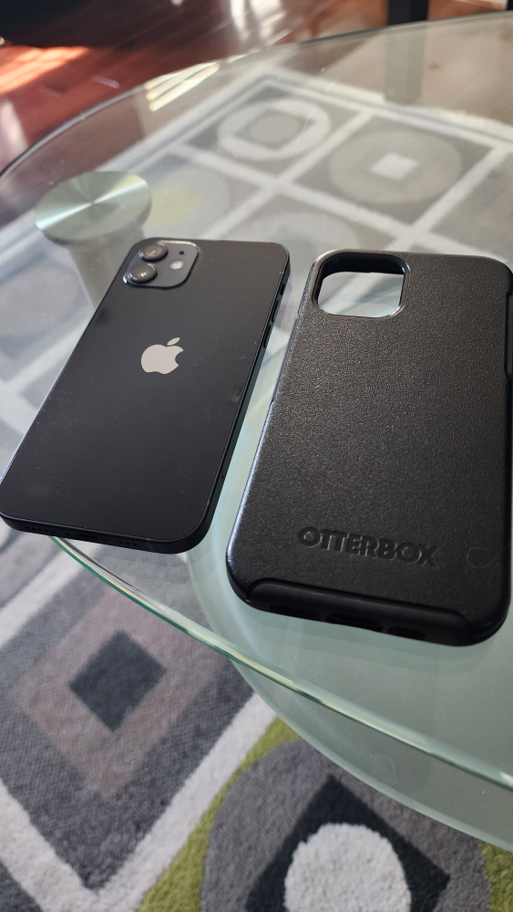 Apple iPhone 12 Black + Otterbox Case 100% battery - photo 4