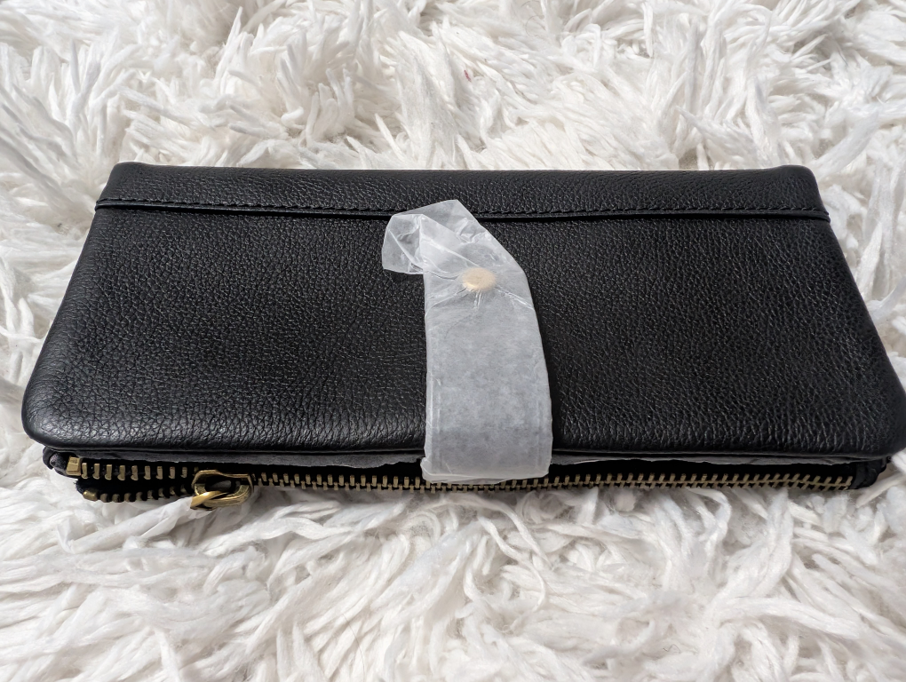 New Fossil Laine Clutch Wallet - Black - photo 2