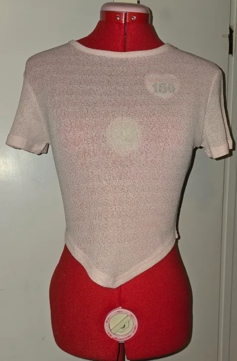 Pink Knit Short Sleeve Top thumbnail