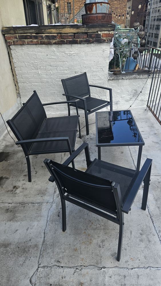 Outdoor Patio Furniture Set - 4 Piece