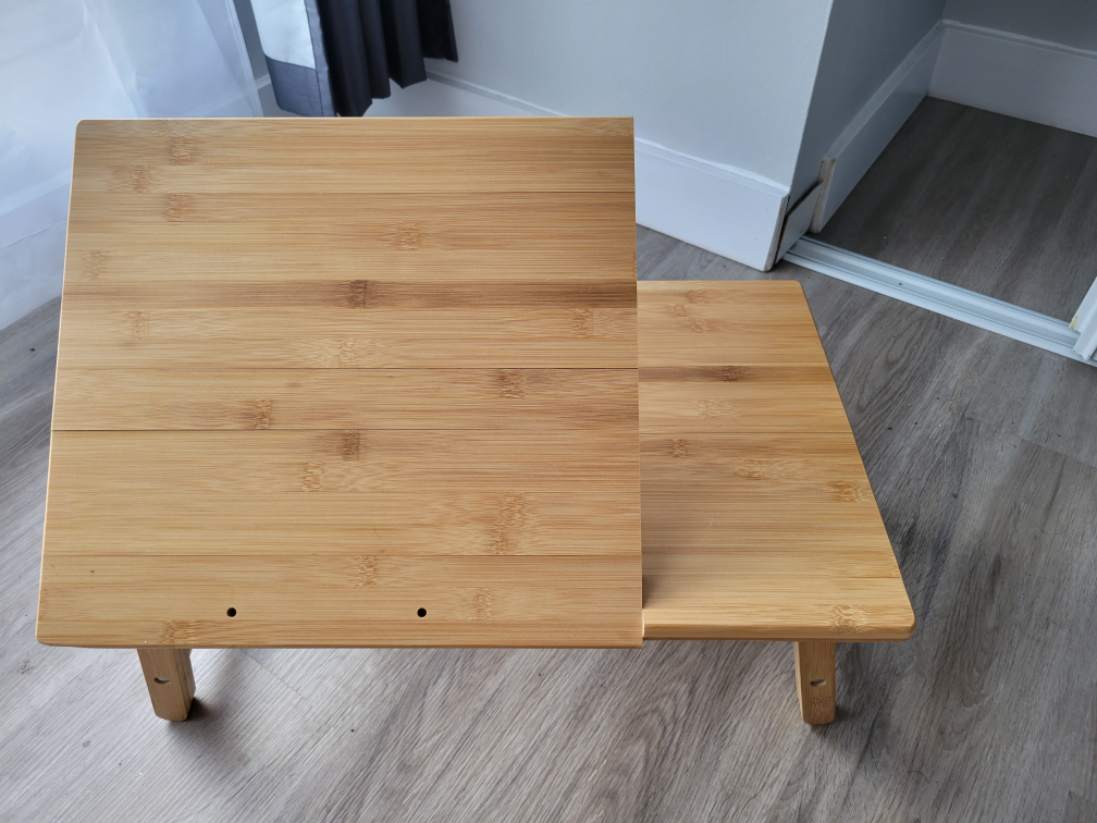 Adjustable Bamboo Laptop Bed Desk - photo 2