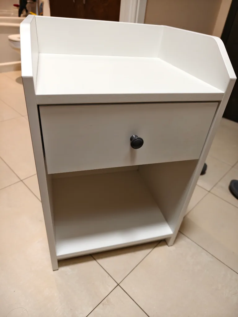 IKEA Hauga Nightstand - White thumbnail