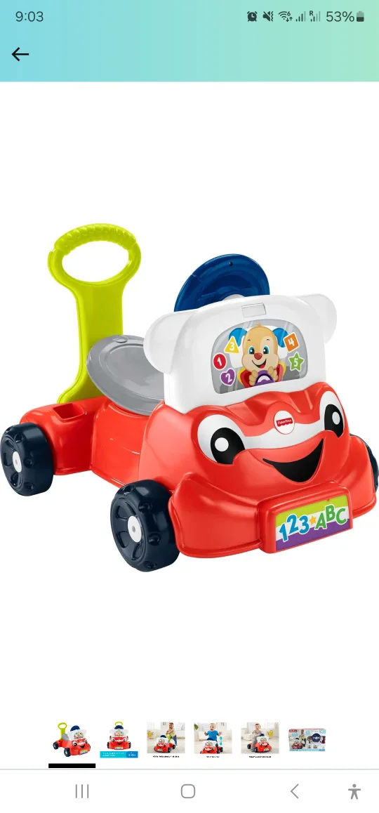 Brand  New Fisher-Price 3-in-1 Smart Car image indicator(4)