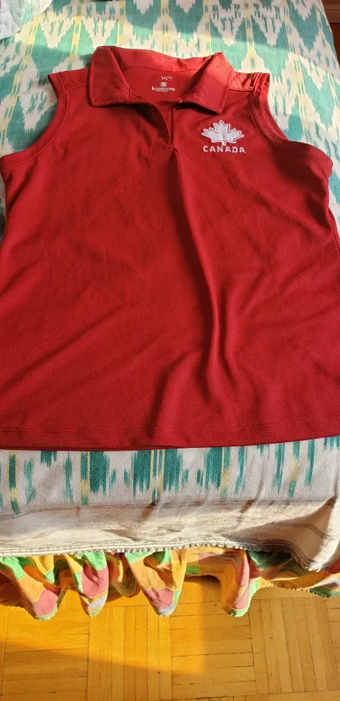 Kootenay Red Canada Polo Tank Top - Size L thumbnail