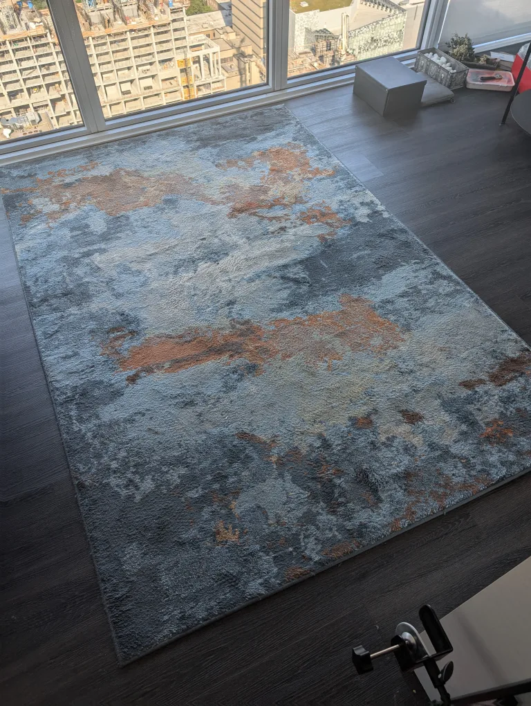 Large IKEA Abstract Pattern Rug thumbnail