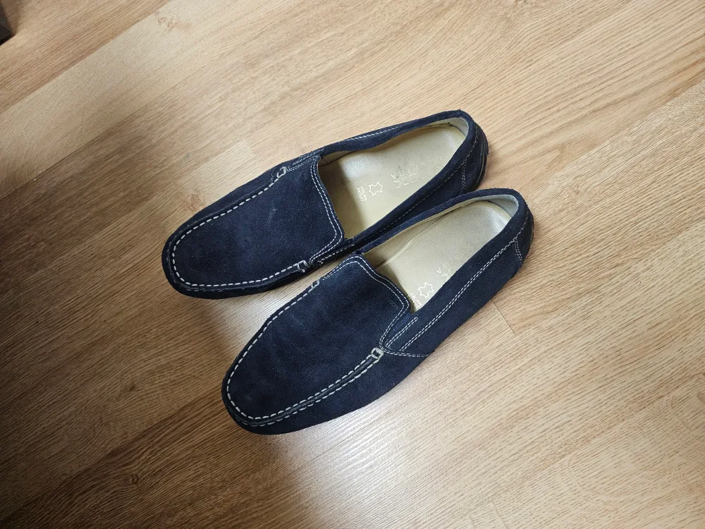 Geox Blue Suede Loafers thumbnail