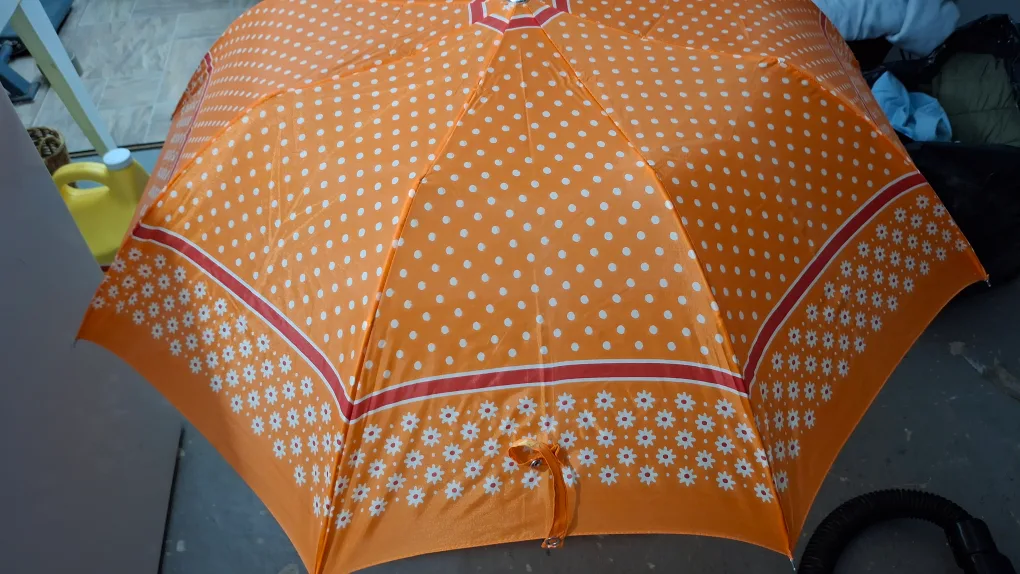 Orange Polka Dot Umbrella 🇨🇦 thumbnail