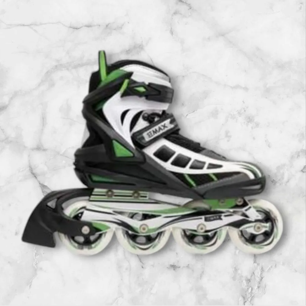 ST Max Inline Skates - Black, White, Green thumbnail