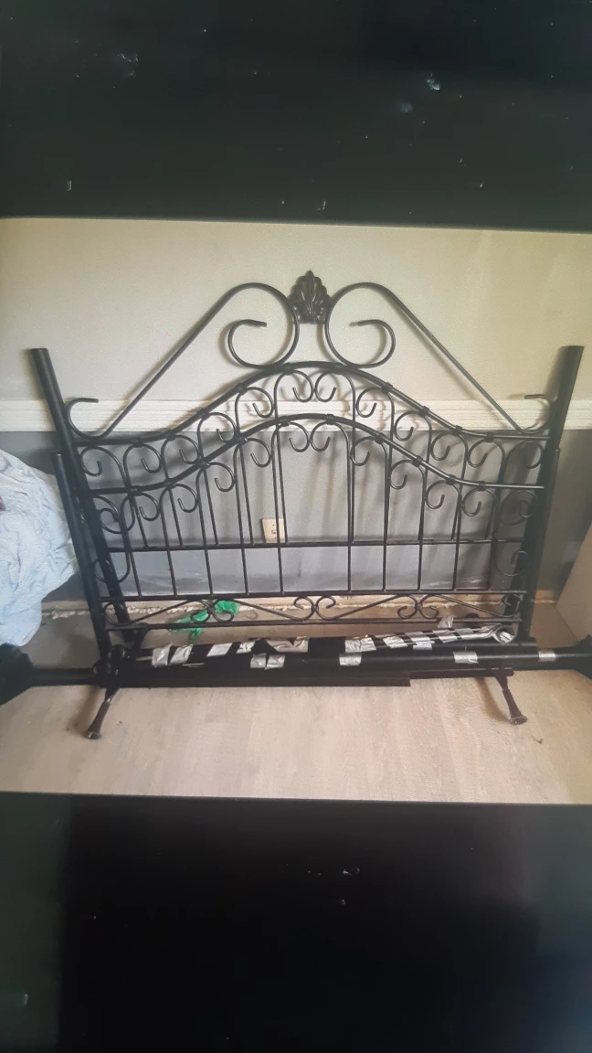 Black Metal Bed Frame queen