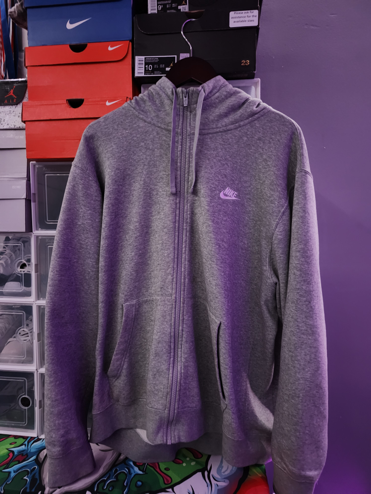 Nike Grey Full Zip Hoodie