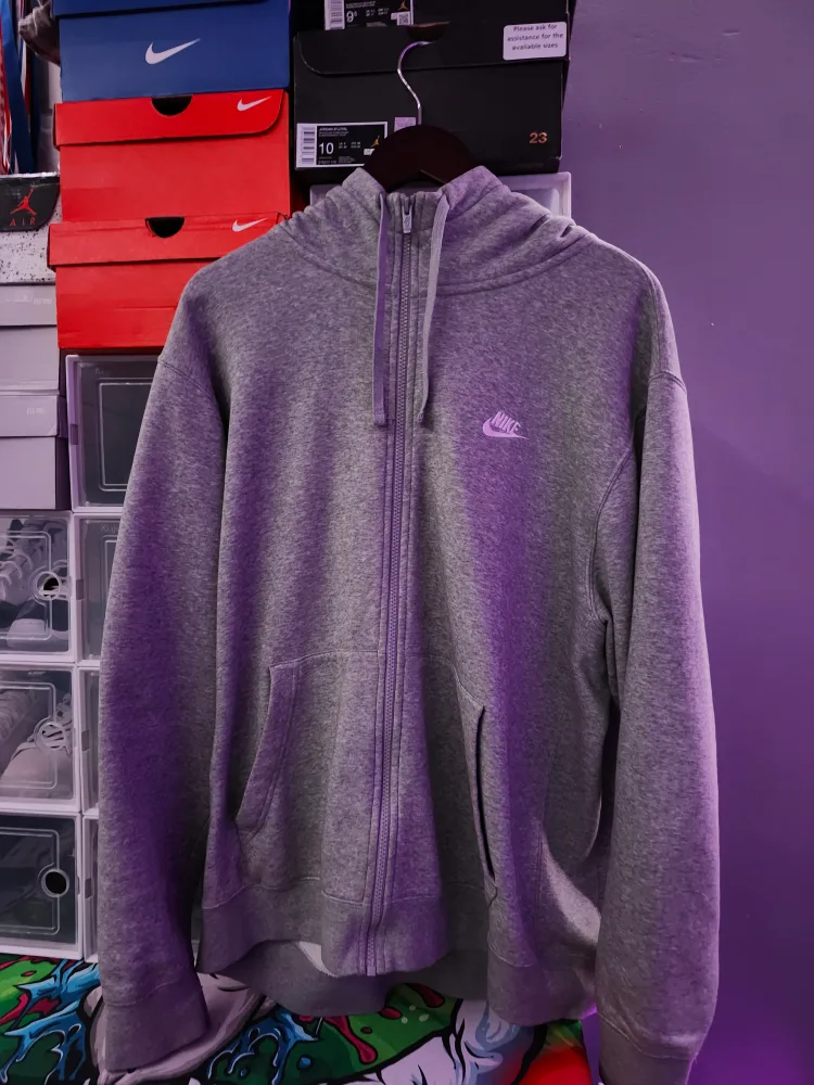 Nike Grey Full Zip Hoodie