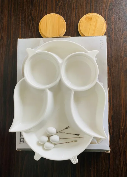 Stokes Owl Hors D'oeuvres Set - New in Box!🇨🇦🧡 image indicator(2)