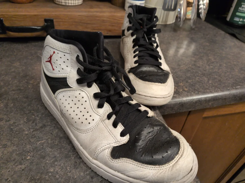 Jordan Access Mens Retro Basketball Shoes White image indicator(2)