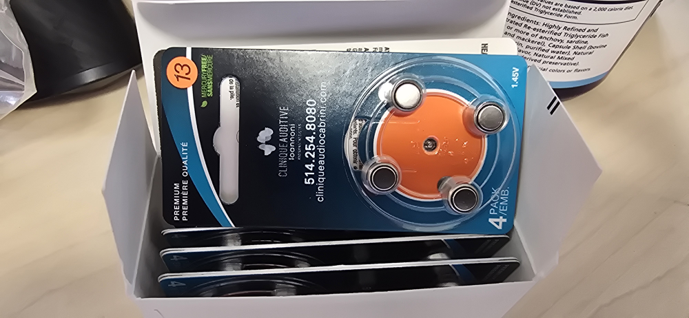 Hearing Aid Batteries Size 13 - 40 x 2 boxes