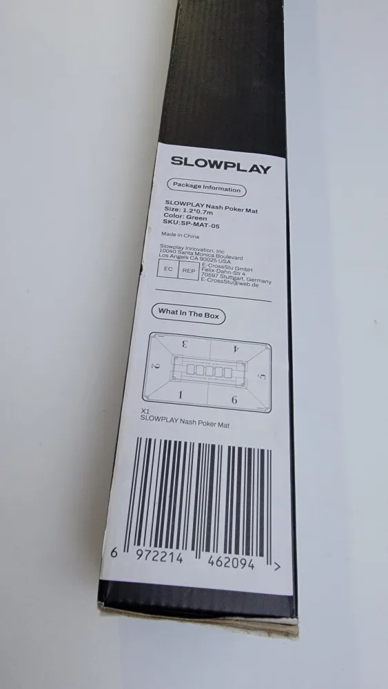 SLOWPLAY Texas Hold'em Poker Mat – 120x70cm Tabletop Surface image indicator(5)