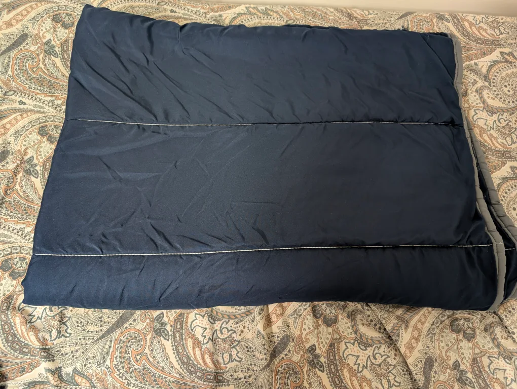 Mainstays Twin/1 Place Comforter - Navy Blue/Grey thumbnail