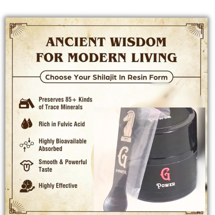 G Power Shilajit Resin