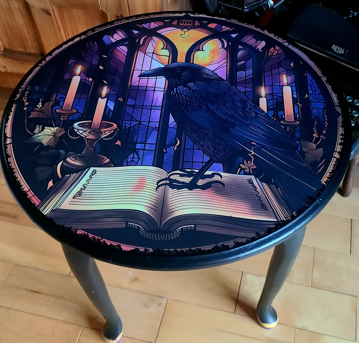 Raven  ALTAR Table Crescent Moon thumbnail