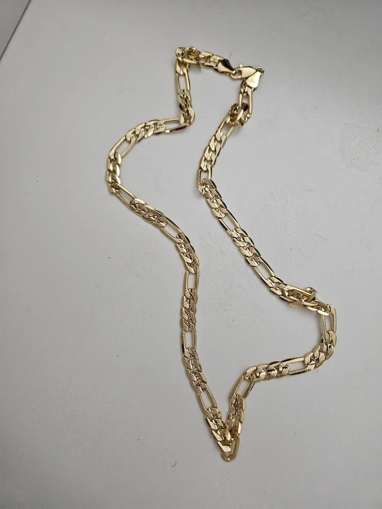 Gold Figaro Chain Necklace image indicator(2)