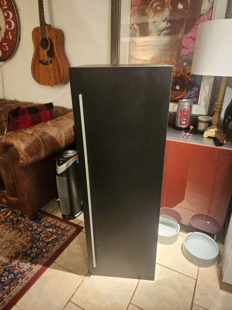 Black Ikea Cabinet with Shelves thumbnail